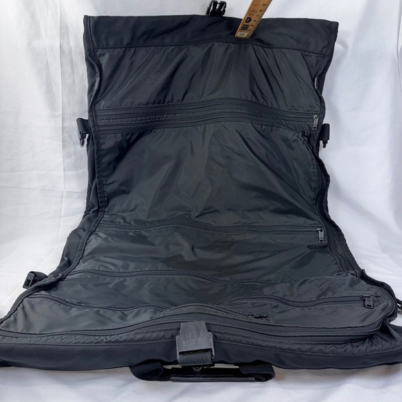 Tumi Garment Bag Travel‎ Suitcase Carry On Luggage Black With Storage Bag - Picture 4 of 11